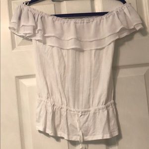 White off the shoulder top